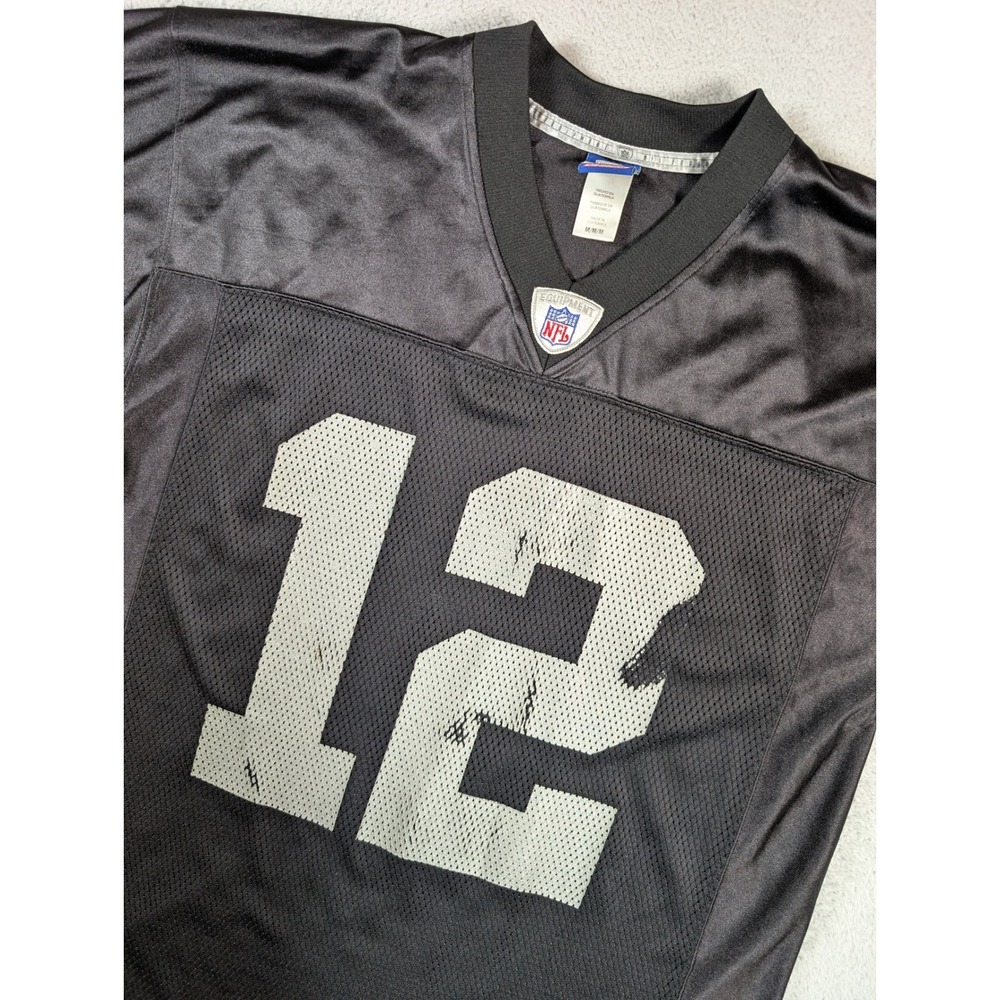 Reebok NFL Oakland Raiders Rich Gannon 12 Jersey Mens Medium Black R7009A